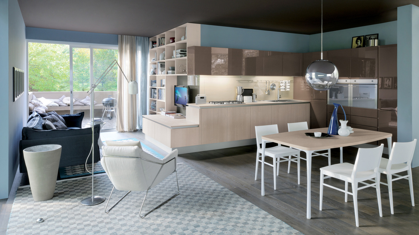 Living modello Oyster Veneta cucine