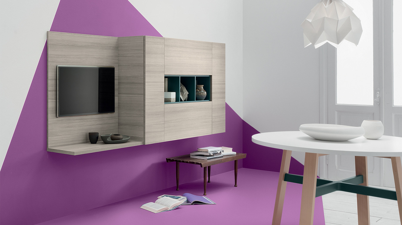 La zona a giorno di Veneta cucine