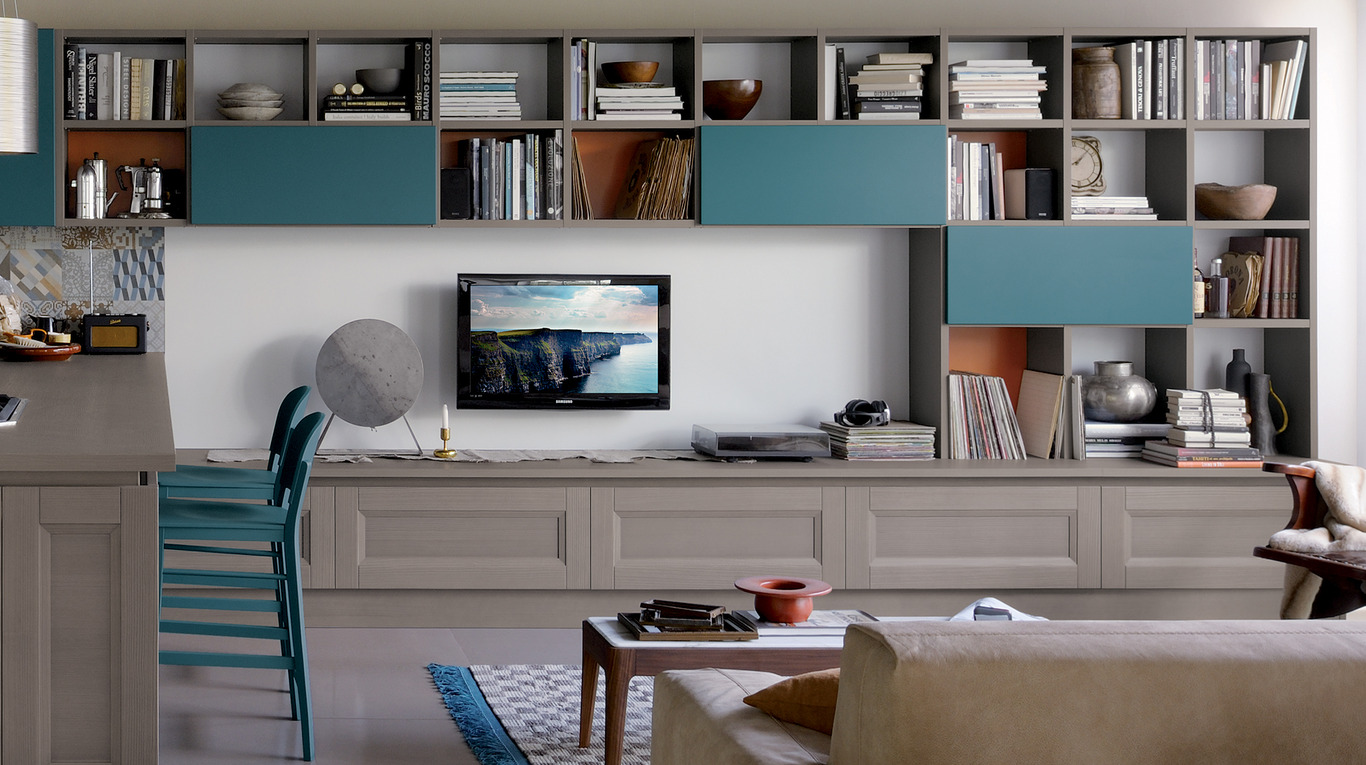 cucina e zona living Veneta cucine 